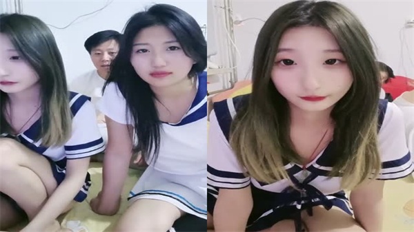 【3D奶糖】雙飛清純學生妹付費裸聊直播！激情啪啪大秀全程實錄